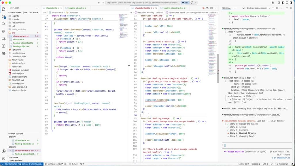 Demo: RPG Combat Kata with Probity