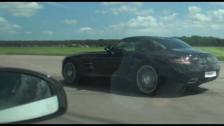 1080p: Mercedes SLS AMG vs Audi R8 V10 E-gear
