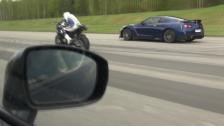 AMS Alpha 12+ Nissan GTR (racegas) vs BMW S1000RR Akrapovič slipon vs Switzer P800 GTR (pumpgas)