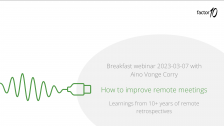 Breakfast webinar: How to improve remote meetings