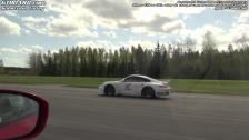 Nissan GTR on E85, other IC, changed complete exhaust vs Porsche 911 Turbo PDK + ECU and exhaust