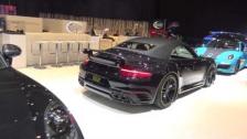 [4k] TechArt Porsche 911 Turbo Mk II, Macan Turbo, 911 Convertible Mk II facelift at Geneva 2016