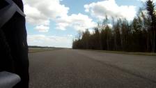 BMW S1000 RR vs Mercedes SL 65 AMG Black Series V12 BiTurbo (uncut) from May 2012 (rear camera)