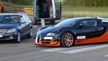 Uncut Incoming BMW S1000RR and Bugatti Veyron Vitesse 1200 HP