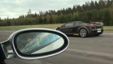 Lamborghini Gallardo Twin Turbo Titan Low Boost vs SpeedArt BTR 600 Porsche 911 Turbo