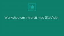 Workshop om intranät med SiteVision