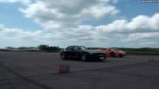 Mercedes SLS AMG vs Lamborghini LP550-2 Valentino Balboni Gallardo Exteriour view