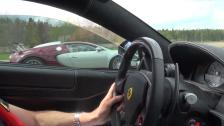 Bugatti Veyron 16:4 vs Ferrari 599 GTO for GTBOARD.com with rolling start May Event 2013