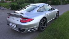 Matte Silver Porsche 911 Turbo PDK (997) exterior view