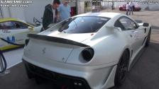 Ferrari 599 GTO and 599 XX Bianco Fuji Opaco (Matte Pearl White) at Autoropa Ring Knutstorp 2011