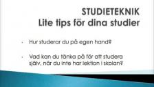 Lite tips för dina studier (på franska)