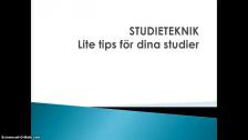 Lite tips för dina studier - på arabiska