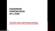 Hörförståelse (sfi c-kurs) - på arabiska