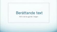 Berättande text (på franska)