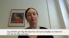 Att studera med hjälp av internet och lexikon (film med textning)