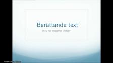 Berättande text