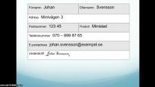 Fyll i en blankett 2