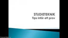 Tips inför ett prov - på arabiska