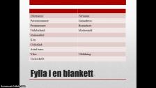 Fylla i en blankett (arabiska)