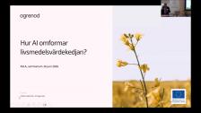 Hur påverkar AI konkurrensen i de areella näringarnas värdekedjor? 16 juni 2026