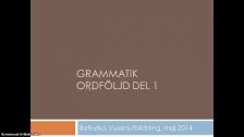 Ordföljd del 1