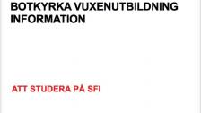 Information: hur länge får jag studera på sfi? (sorani)