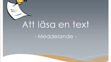 Att läsa en text, ett meddelande - tigrinja