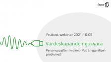 Frukost-webinar: Personuppgifter i molnet - Vad är egentligen problemet?
