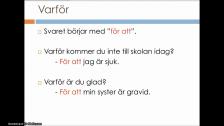 Frågeord del 1