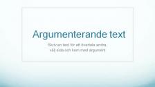 Argumenterande text - tigrinja