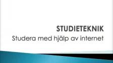 Studera med hjälp av internet (franska)